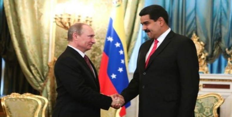 Felicita Putin a Maduro por el Nuevo Año y ratifica fortaleza de nexos bilaterales