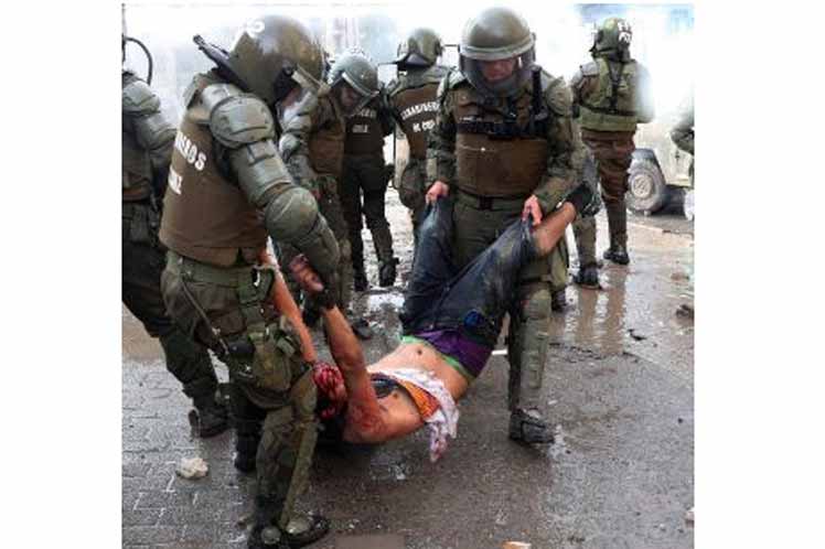 Ascienden a tres mil 557 los heridos por represión en Chile