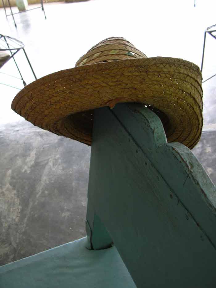 El reposo del sombrero