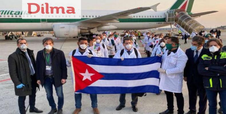 Elogia Dilma Rousseff solidaridad de Cuba con Italia
