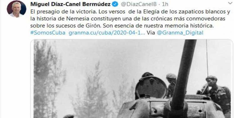 Destaca presidente de Cuba esencias de memoria histórica