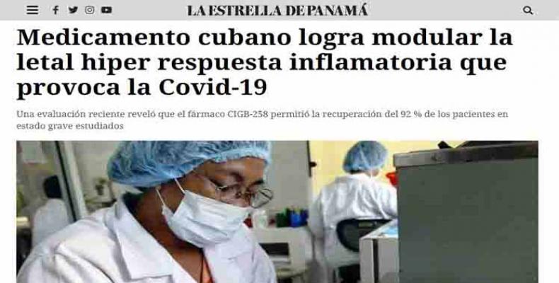 Resalta prensa de Panamá logro de medicamento en Cuba