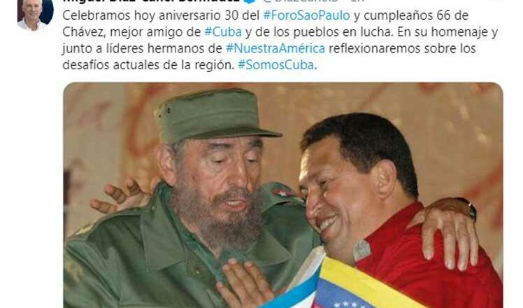 Foro de Sao Paulo homenajeará a Chávez, anuncia presidente de Cuba