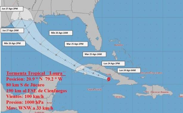 Sancti Spíritus en Alarma Ciclónica ante amenaza inminente de la tormenta tropical Laura