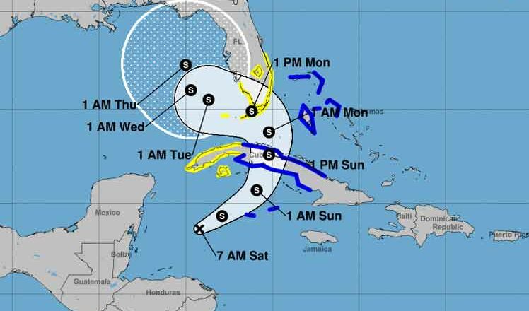 Depresión Eta puede convertirse en tormenta tropical cerca de Cuba