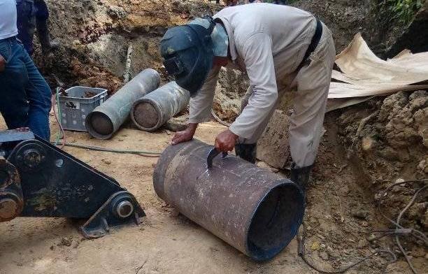 Trabajan en San Juan de Letrán para restablecer el servicio de agua a parte de Trinidad