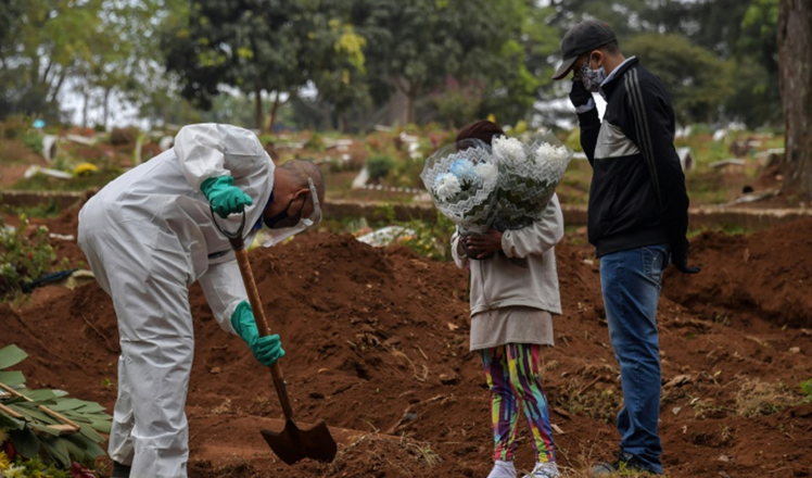 Cerca de 190 mil pérdidas humanas por Covid-19 en Brasil