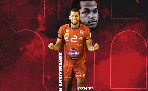Poderío ofensivo de Osniel Melgarejo en liga francesa de voleibol