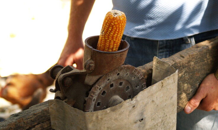 Molino para desgranar maíz