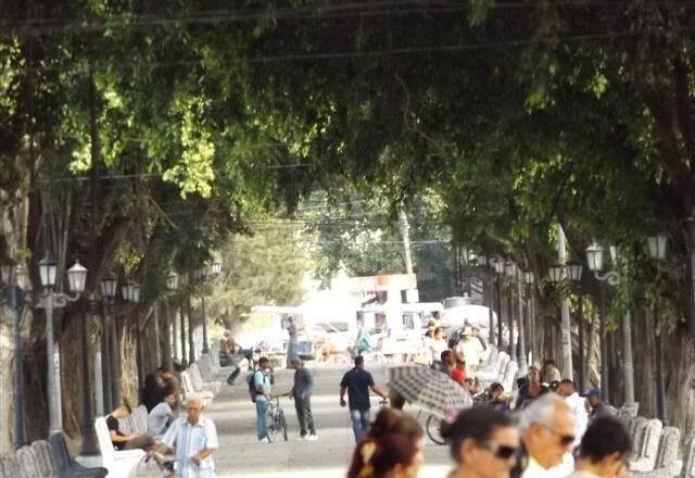 Viendo los autos pasar hacia Occidente