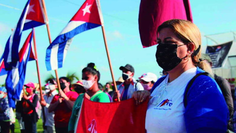 Festejo juvenil de la UJC y la OPJM desde el surco y la comunidad