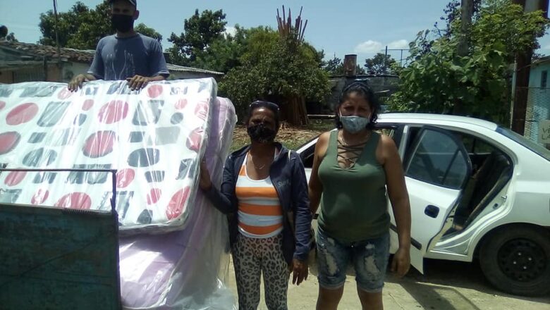 Familia guayense afectada por incendio, recibe apoyo de autoridades y el pueblo de Cabaiguán (+ Audio)