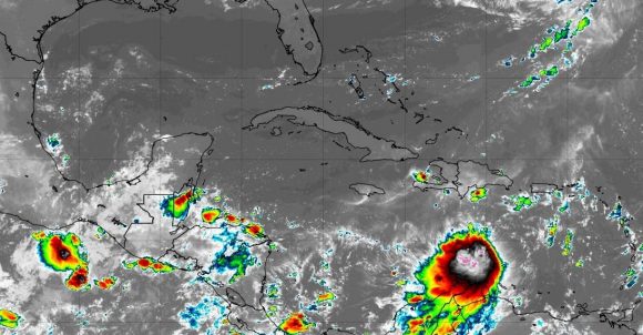 Se forma la depresión tropical Nueve en el Caribe (+ Cono de trayectoria)
