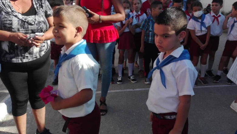 Acogió Escuela Remberto Abad Alemán de  Guayos Acto Provincial de Ingreso  a la Organización de Pioneros José Martí (+ Audio y Fotos)