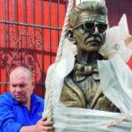 Los retratos escultóricos ya están en el bulevar espirituano