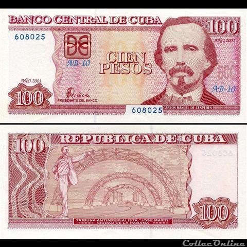 D0gA 16062114 billete cuba 100