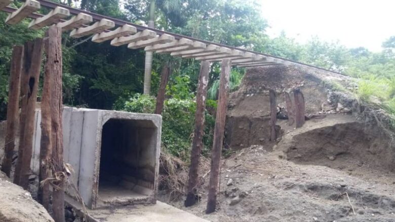 Afectada Línea Norte de Sancti Spíritus por severo deslave