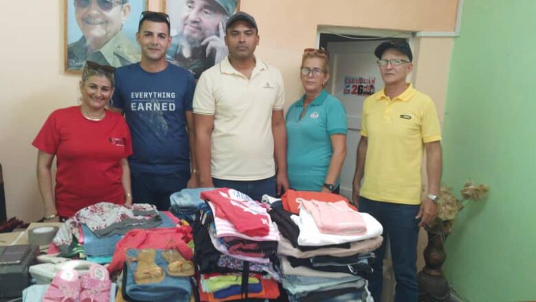 Realizó movimiento obrero de Cabaiguán donaciones para provincias orientales afectadas por las intensas lluvias