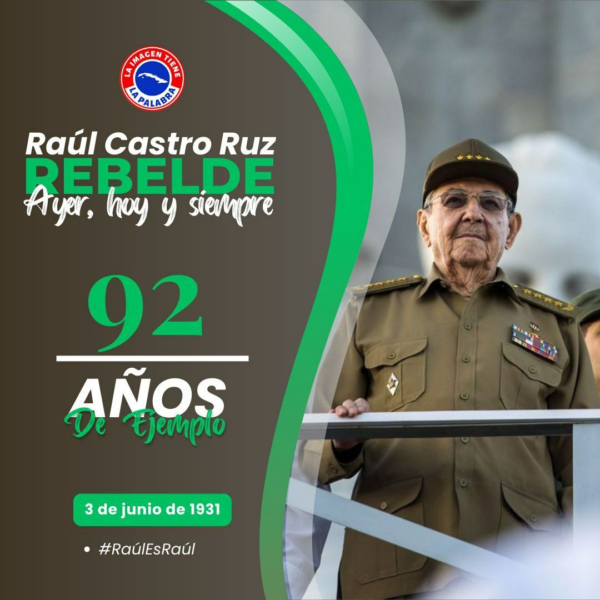 Presidente de Cuba felicitó a Raúl Castro en su 92 cumpleaños