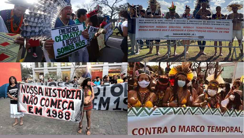 Indígenas brasileños permanecerán movilizados tras pausa en juicio sobre tierra
