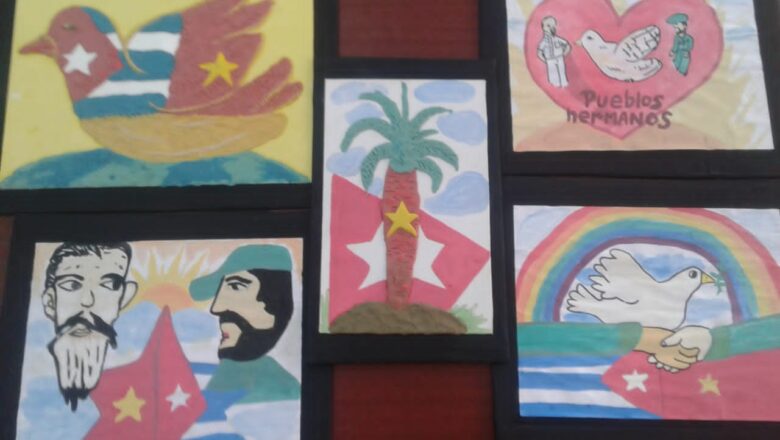 Participaron pioneros cabaiguanenses en concurso de pintura infantil “La Solidaridad de larga data entre los niños de Vietnam y Cuba” (+Audio)