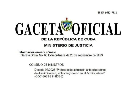 Nuevo decreto en Cuba protege contra la discriminación, la violencia y el acoso en el ámbito laboral