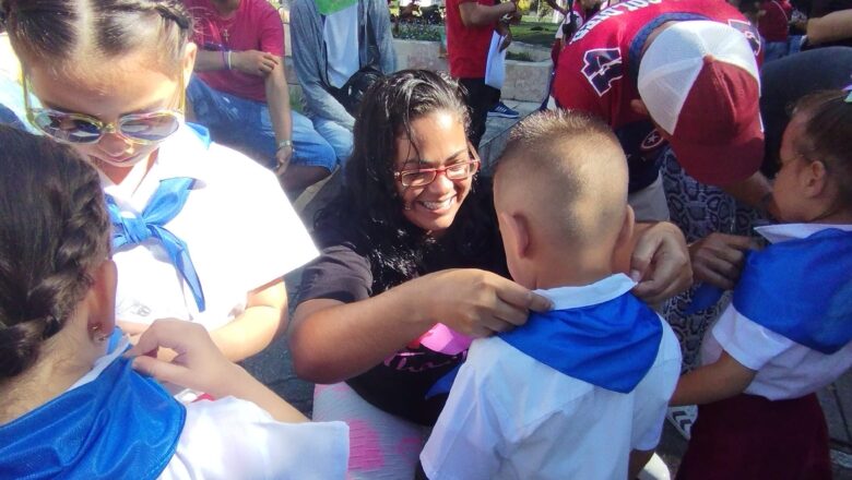 Ingresaron más de 600 niños cabaiguanenses a la Organización de Pioneros José Martí (+Fotos)
