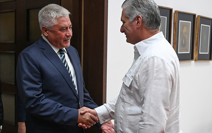 Presidente cubano dialogó con ministro del Interior ruso