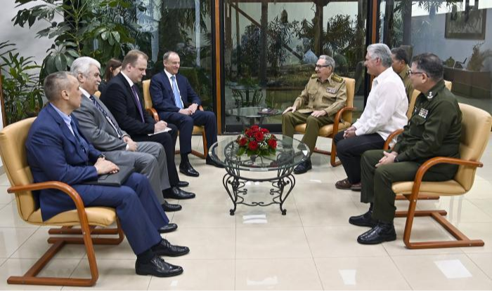 Recibió Raúl Castro a secretario de Consejo de Seguridad de Rusia