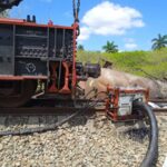 Concluyó evacuación del combustible del tren descarrilado este sábado cerca de Siguaney (+ Audio)