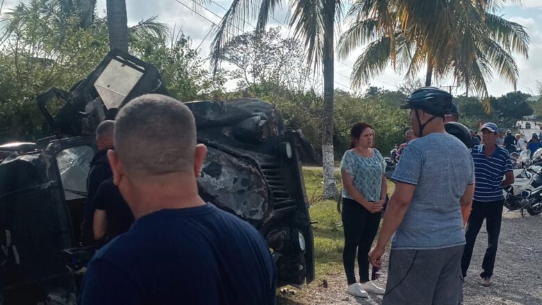 Accidente de tránsito en Cabaiguán deja saldo de 4 lesionados (+ Fotos)