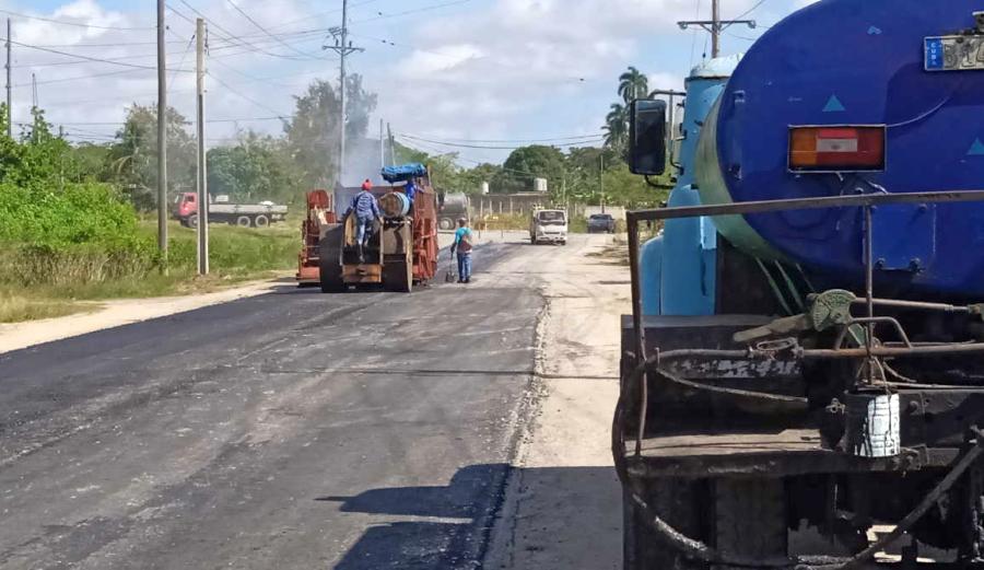 asfalto en sancti spiritus