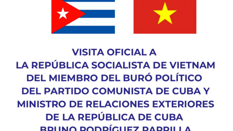 Canciller de Cuba llega a Vietnam en visita oficial