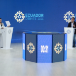 Noboa vs. González, tenso debate presidencial en Ecuador
