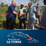 Presidente Díaz-Canel visita municipios sureños de Las Tunas