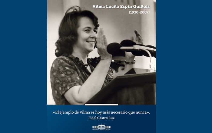 Presidente cubano rinde tributo a líder revolucionaria Vilma Espín