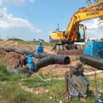 Avanza conexión de la nueva conductora de agua en Cabaiguán (+ Fotos)