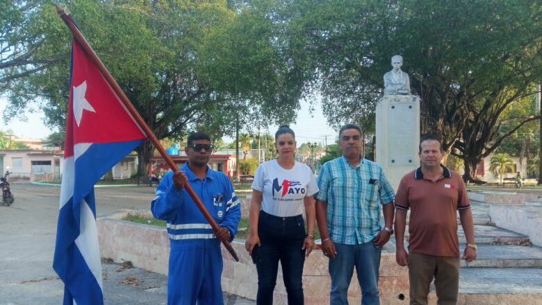 Contingente obrero de Cabaiguán apoya labores constructivas en nuevo Parque Solar Fotovoltaico (+Fotos)