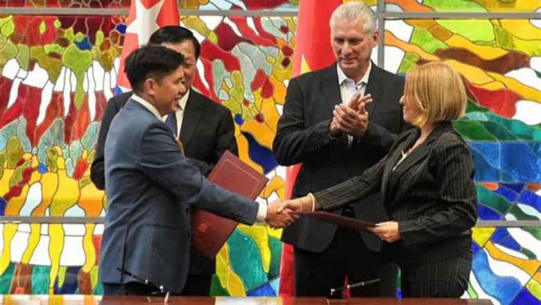 Presidente de Cuba destaca creación de empresa mixta con Vietnam
