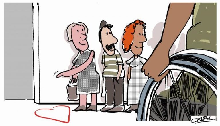 Colas y discapacitados: entre la norma y la sensibilidad