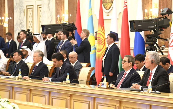 Presidente cubano intervino en reunión del Consejo Supremo Económico Euroasiático
