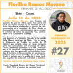 Colombia: Denuncian asesinato de firmantes de paz en el Cauca