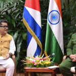 Intercambia Díaz-Canel con ministro de Estado de Asuntos Exteriores y Textiles de la India