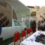 El papamóvil de Francisco, listo para ser desplegado como clínica para los niños de Gaza