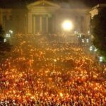 Jóvenes de toda Cuba participarón en la tradicional Marcha de las Antorchas