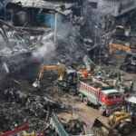 Hallan más cuerpos en centro comercial siniestrado en Pakistán