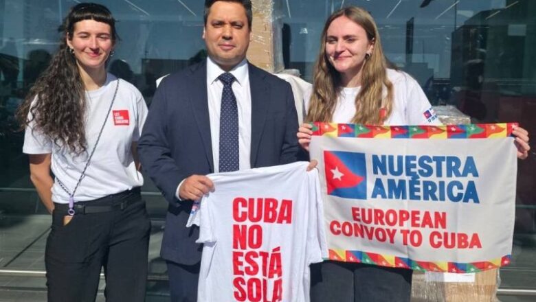 Convoy Europeo de Solidaridad con Cuba inicia viaje a La Habana