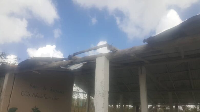 Tormenta local severa afecta plantaciones de cultivos varios, tabaco tapado y cubiertas en Cayajaca (+Fotos)