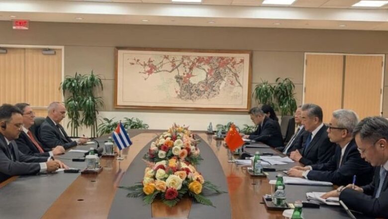 Fructífero encuentro de cancilleres de Cuba y China en Nueva York