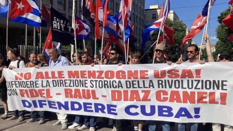 Ganan fuerza en Italia movilizaciones y declaraciones de apoyo a Cuba